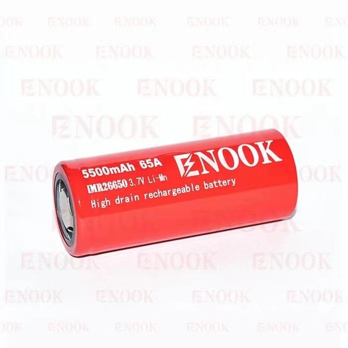 5500mAh 3.7V bateria litowo-jonowa 26650 Akumulacyjny 18650 Bateria płaska z wysokim zużyciem