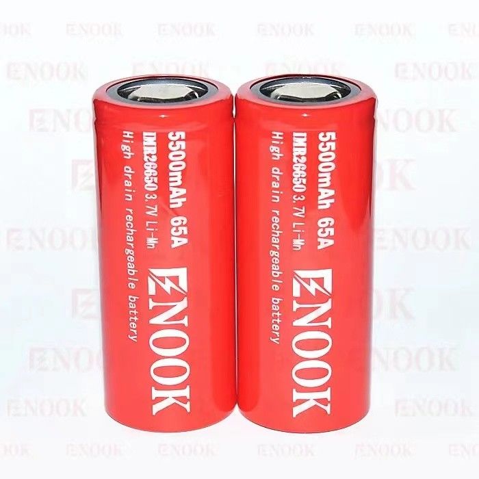 5500mAh 3.7V bateria litowo-jonowa 26650 Akumulacyjny 18650 Bateria płaska z wysokim zużyciem
