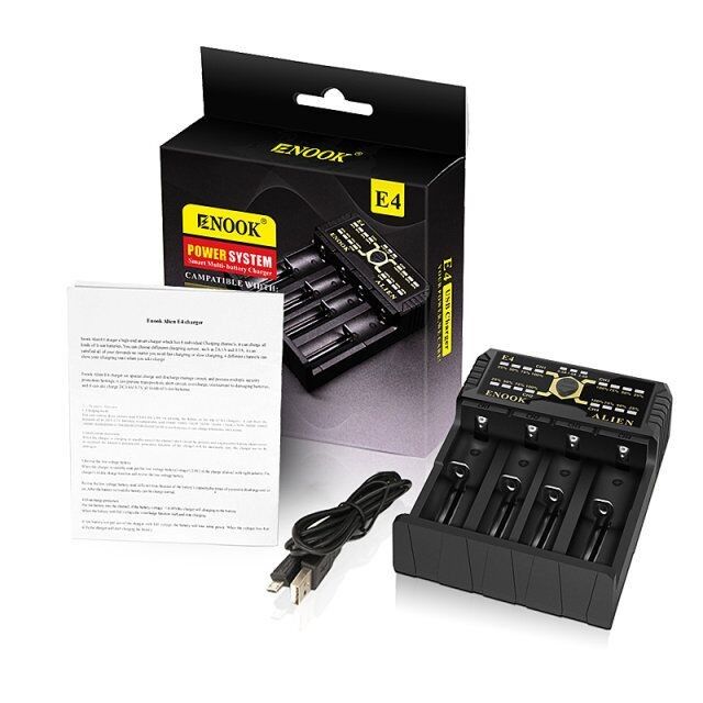 Enook E4 Li-ion Battery ładowarka rozładowanie z Ake ładowanie DC 3.6V / 3.7V