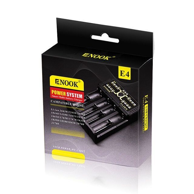 Enook E4 Li-ion Battery ładowarka rozładowanie z Ake ładowanie DC 3.6V / 3.7V