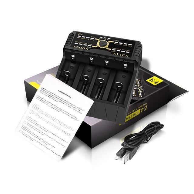 Enook E4 Li-ion Battery ładowarka rozładowanie z Ake ładowanie DC 3.6V / 3.7V