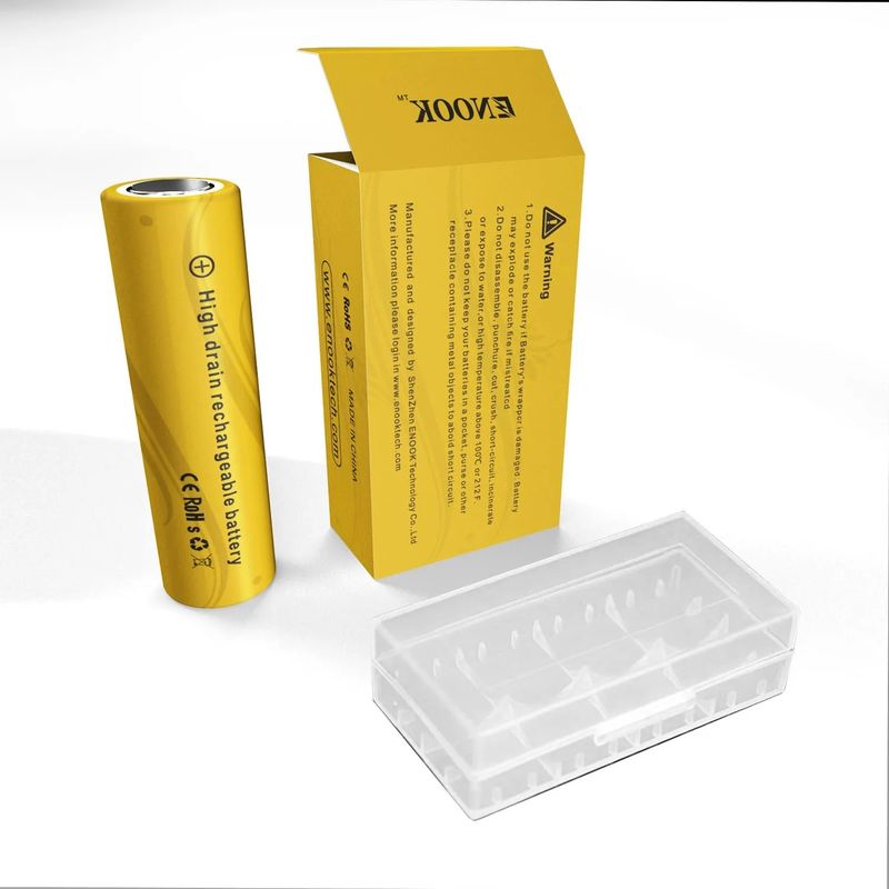 Doublepow Cena hurtowa 18650 3,7V 2200mah akumulator do ładowania 40A 3,7V mod 18650 żółta bateria litowo-jonowa