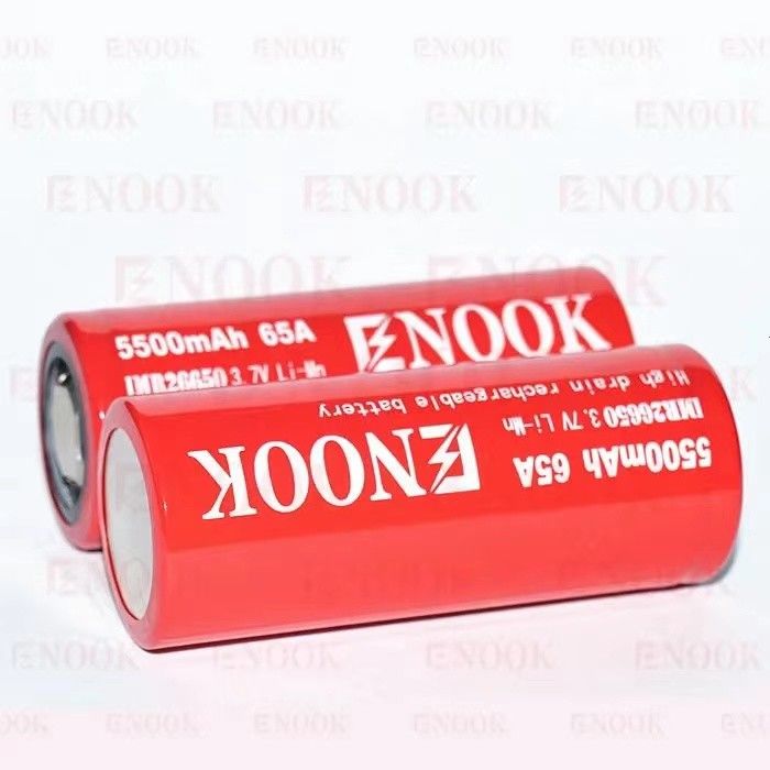 Najlepiej sprzedający się Enook 26650 Li-ion 5500mAh 65A akumulator o wysokim zużyciu 3,7V