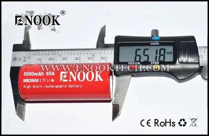 Najlepiej sprzedający się Enook 26650 Li-ion 5500mAh 65A akumulator o wysokim zużyciu 3,7V