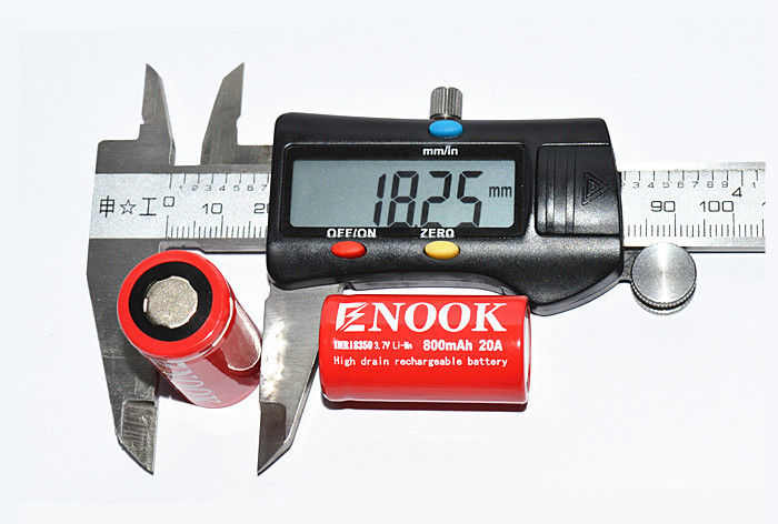 Akumulator Li-ion 800mAh 20amp 18350 Li Mn Akumulator do latarki