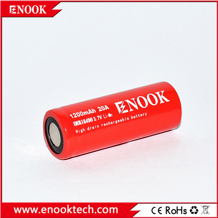18490 Cylinder Lithium Ion Battery Cell 1200mAh 3.7V 20A Dla roweru elektrycznego