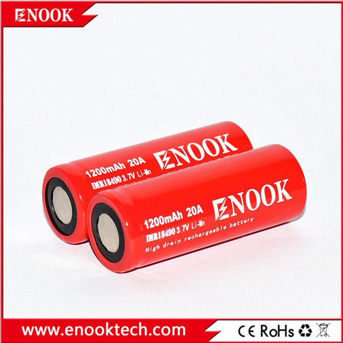18490 Cylinder Lithium Ion Battery Cell 1200mAh 3.7V 20A Dla roweru elektrycznego