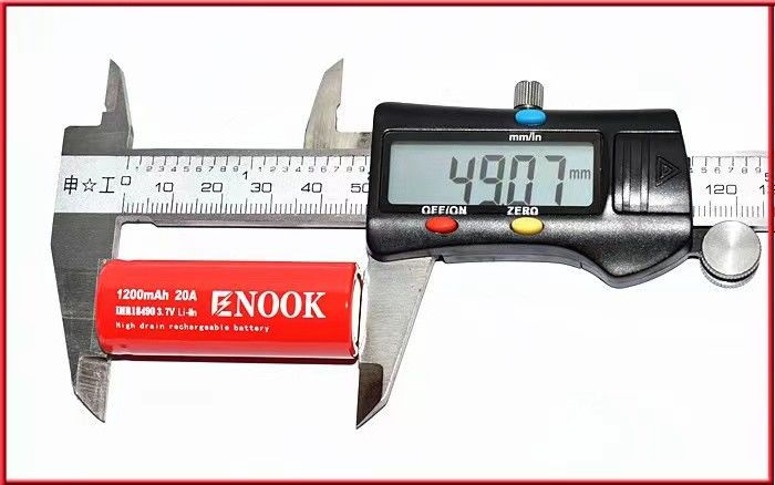 18490 1200mAh 20A 3,7V Elektryczny rower Akumulacyjny