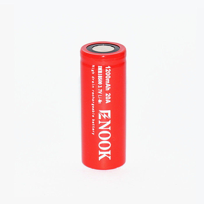 Enook 1200mAh 20A Litowo-jonowy akumulator 3.7V 18500 Akumulator Li-jonowy