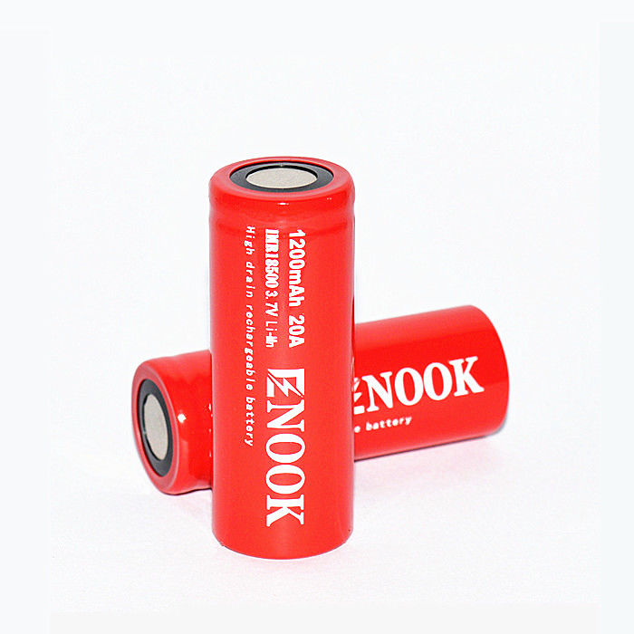 Enook 1200mAh 20A Litowo-jonowy akumulator 3.7V 18500 Akumulator Li-jonowy