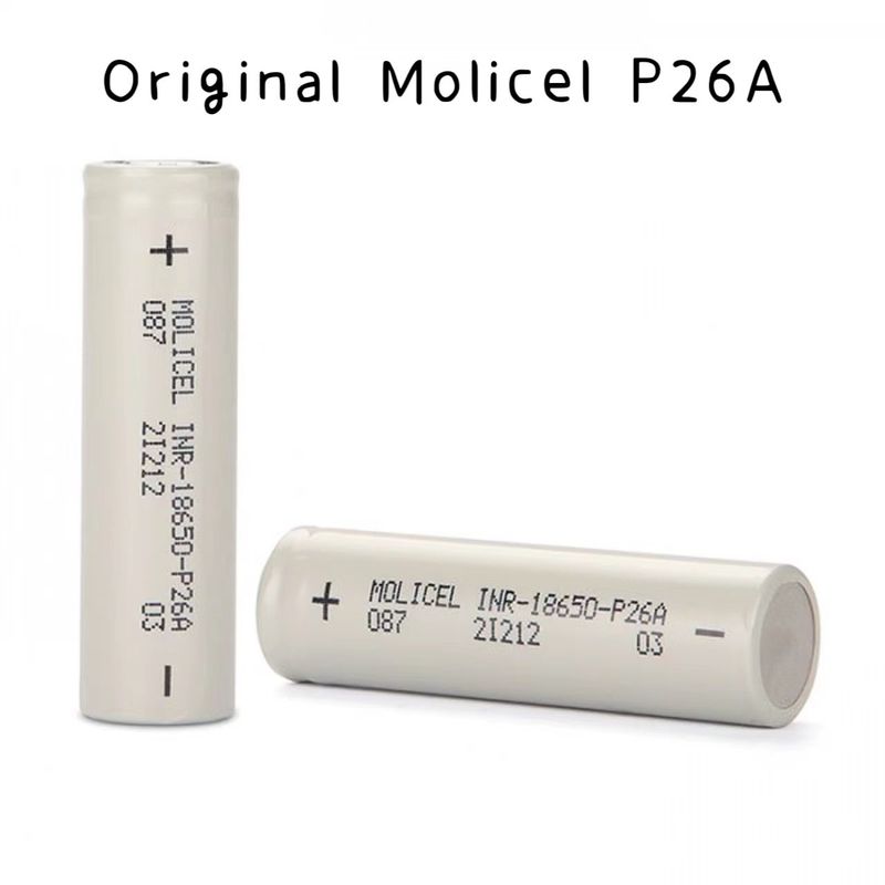 Molicel P26A 18650 Komórka akumulatorowa Litowo-jonowa 35A 3,7 V Akumulator ładowalny 2600mah