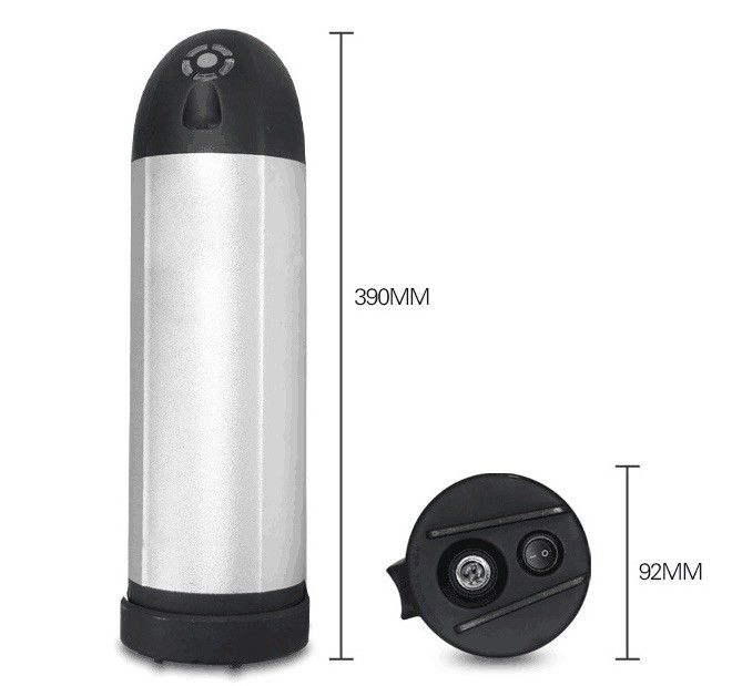 36V 20Ah E Bike Lithium Battery Pack Srebrny Ketel Typ dostosowany