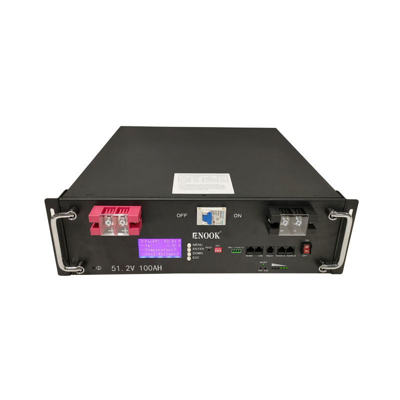Enook Bateria litowa 51.2V 100ah 200ah LiFePO4 Bateria serwerowa z wyświetlaczem LCD dla domowego systemu przechowywania baterii