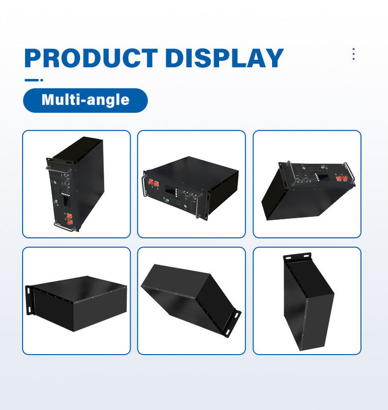 Smart BMS LiFePO4 10kwh 48V 200Ah Solar Lithium Ion Server Rack Mounted Battery Pack dla systemu słonecznego