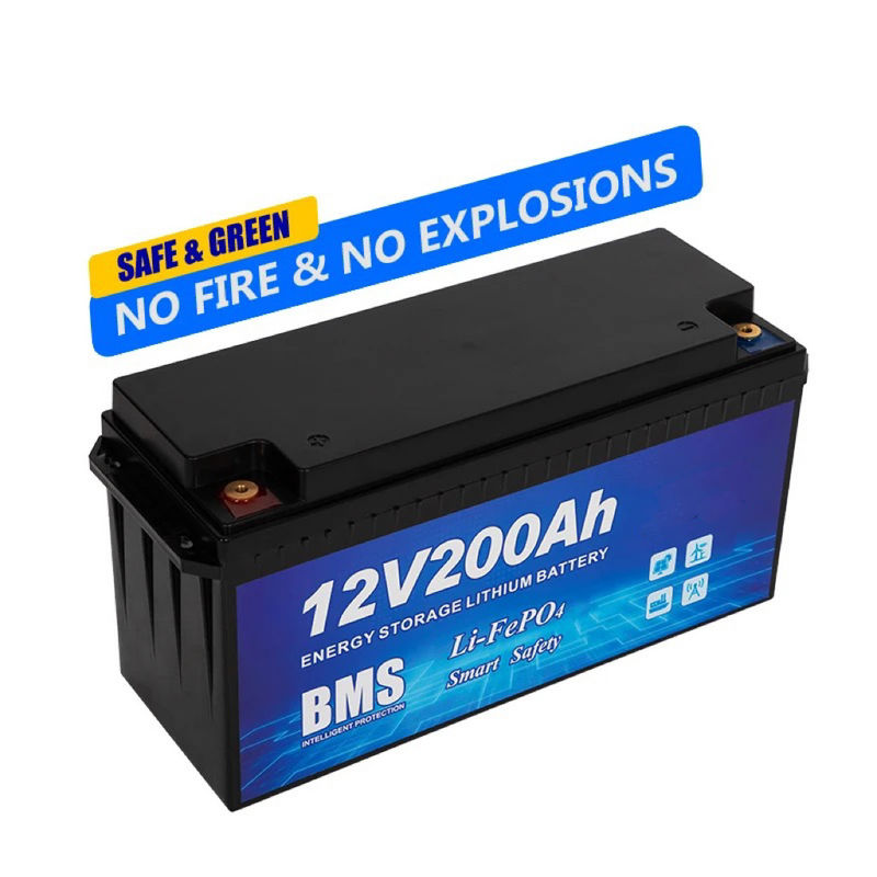 12V 50Ah 100Ah 200Ah 300Ah 400Ah Lifepo4 z akumulatorem z BMS dla systemu słonecznego RV elektryczny samochód skuter motocykl łódź