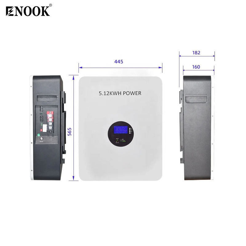Dostosowanie 51.2V 100A 5.12KWh Lifepo4 Home Storage Battery Z Smart BMS