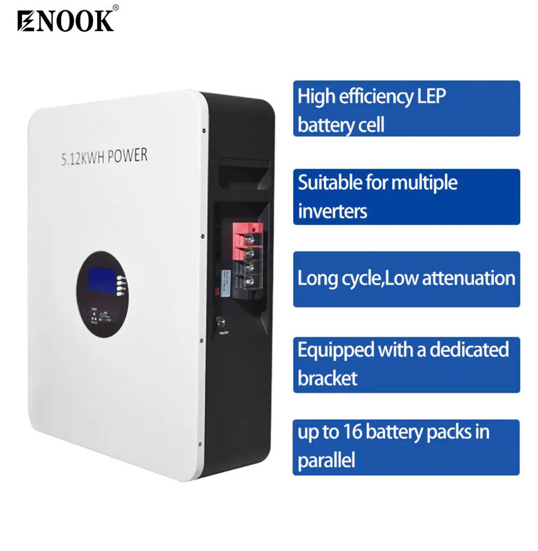 Akumulator 10kwh 5kwh 51.2v 100ah 5kw Układ ścienny 200ah 48v