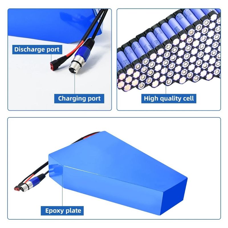 18650 Triangle Cell 36V/ 48V/ 52V/ 60V/ 72V Bateria roweru elektrycznego o pojemności 13Ah~17.5Ah