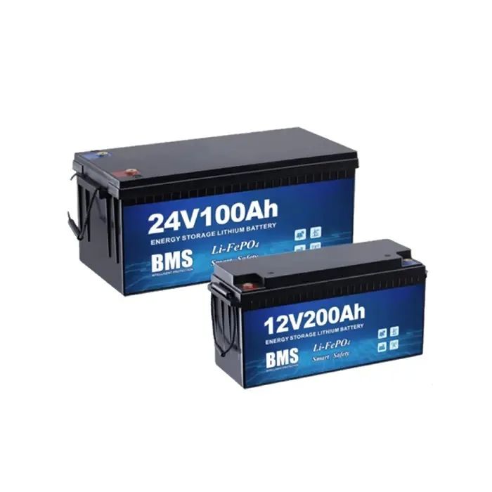 Żywotność głębokiego cyklu 4000 razy 12V 200ah LiFePO4 Bateria do domowego systemu pamięci słonecznej i RV